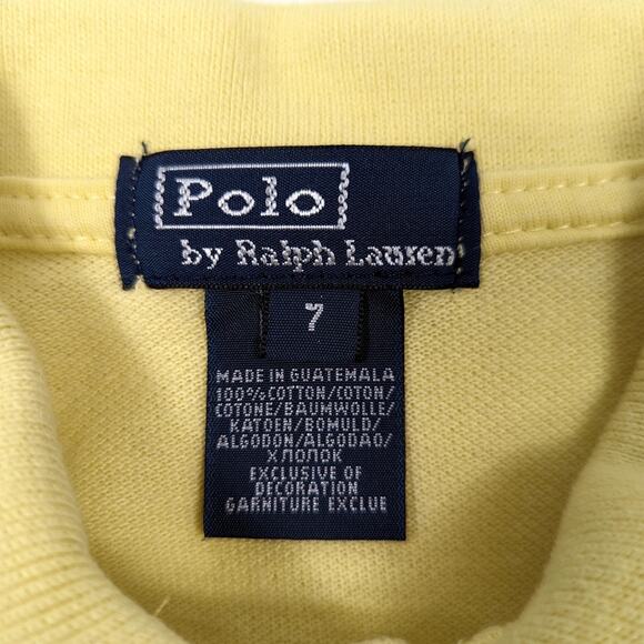 Vtg Polo Ralph Lauren Shirt Boys Sz 7 Colorblock Stripe Short Sleeve Preppy - Picture 6 of 6